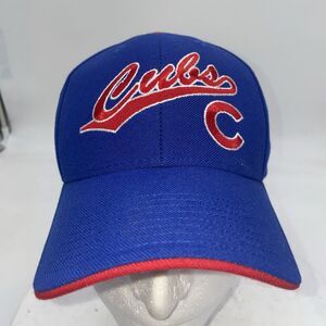 Chicago Cubs Fan Favorite Ball Cap Hat Adjustable Genuine Baseball MLB red blue